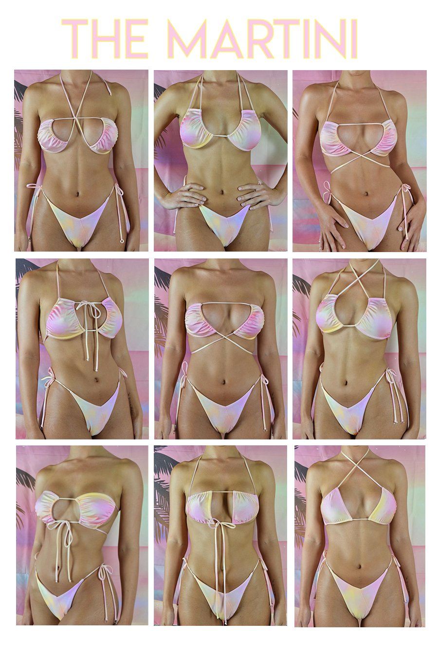 MARTINI BIKINI TOP | STARBURST Bikini Top Heart Of Sun Swim 