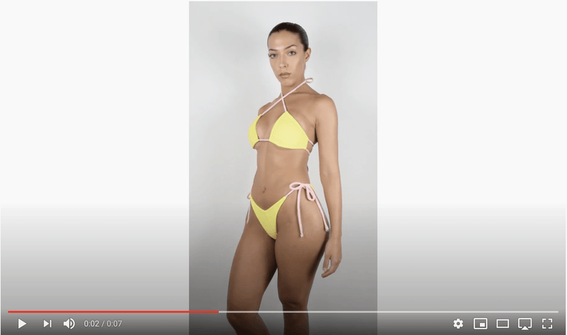 MARTINI TERRY BIKINI TOP | LEMON Bikini Top Heart Of Sun Swim 