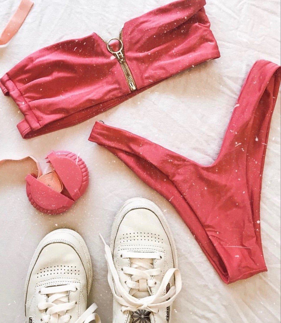 NEW CRUSH BIKINI TOP | ROSE Bikini Top Heart Of Sun Swim 