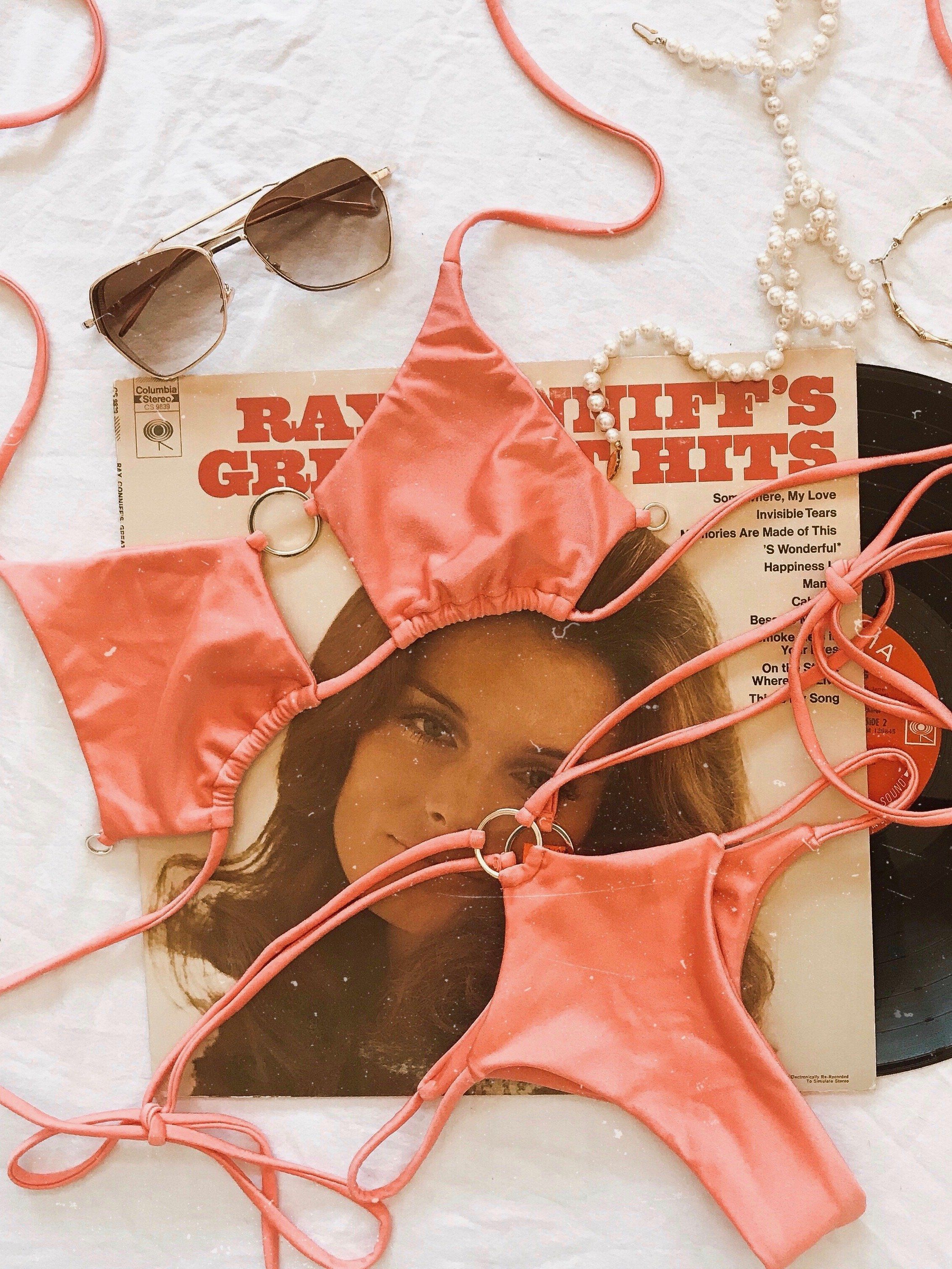 SWEET SINS BIKINI TOP | PEACH Bikini Top Heart Of Sun Swim 